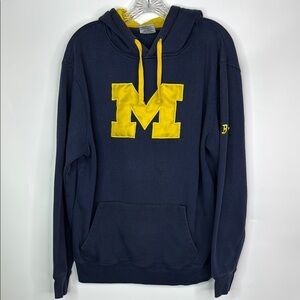 Vintage Stadium Athletics Michigan Wolve Hooded Sweatshirt Size Large